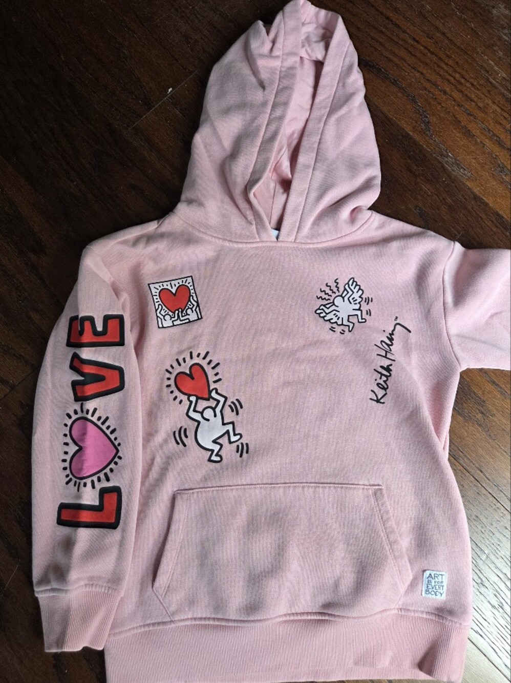Kids Keith  Haring Pink Sweatshirt Size Large - Worn Once.